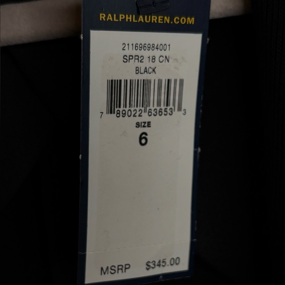 POLO RALPH LAUREN BLACK BLAZER - Picture 3 of 5